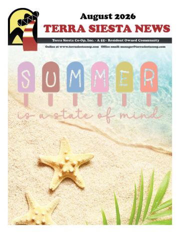 Terra Siesta newsletter cover