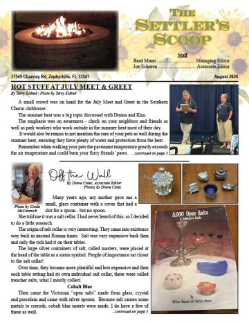 Settlers Rest newsletter cover