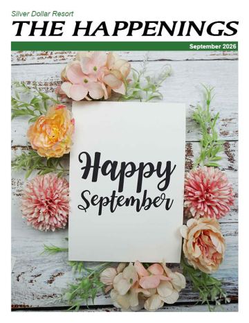 Silver Dollar Resort newsletter cover