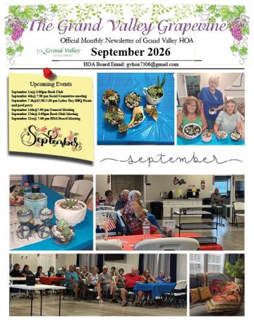 Grand Valley newsletter cover