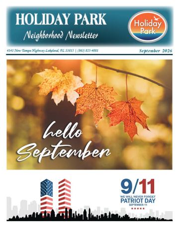 Holiday Park - Lakeland, FL newsletter cover