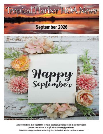 Tropical Harbor Estates newsletter cover