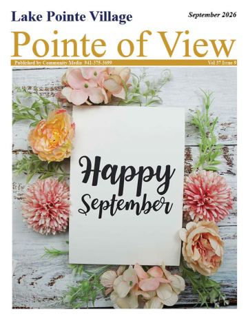 Lake Pointe Village newsletter cover