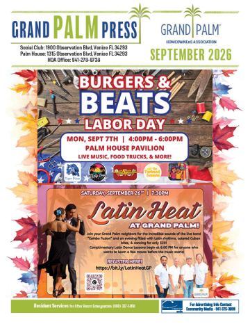 Grand Palm newsletter cover