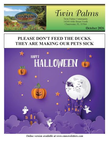 Twin Palms - Clearwater newsletter cover
