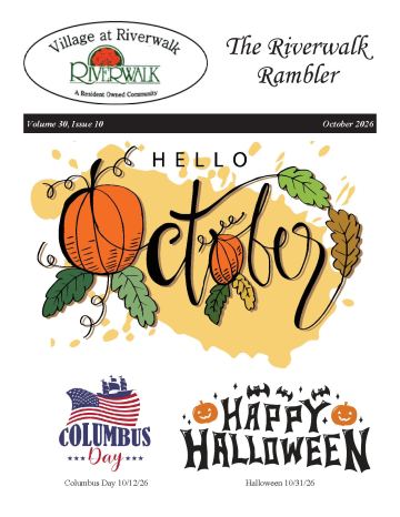 Village at Riverwalk newsletter cover