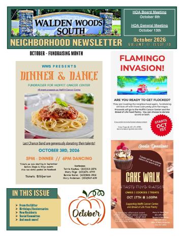 Walden Woods South newsletter cover