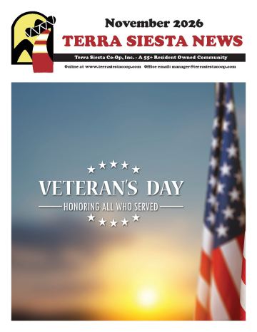 Terra Siesta newsletter cover