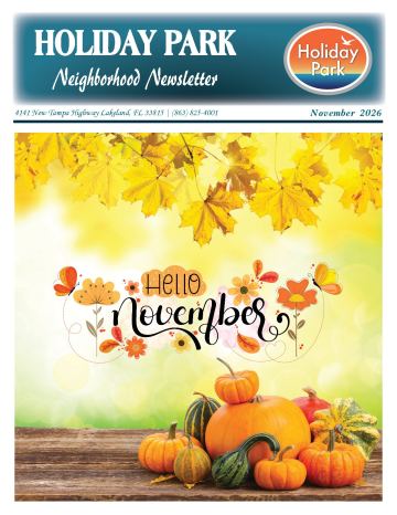 Holiday Park - Lakeland, FL newsletter cover