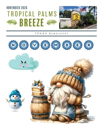 Tropical Palms newsletter cover