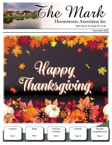 The Mark MHC newsletter cover